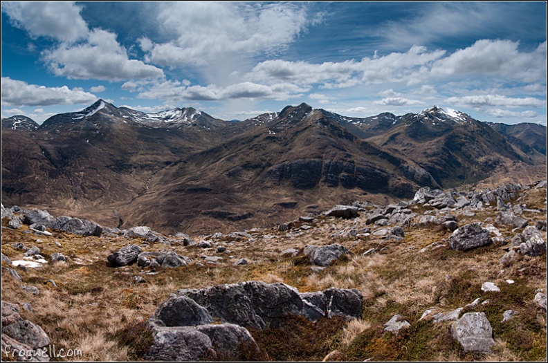 The Mamores from Sgurr a Bhuic